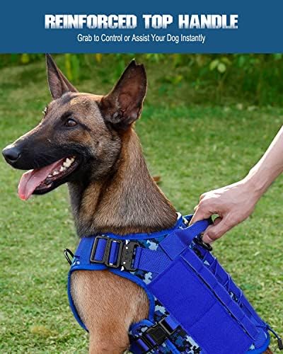 PETNANNY Тактическа шлейка за кучета - Служебна Шлейка за кучета Емоционална подкрепа, Жилетка за кучета от средни по