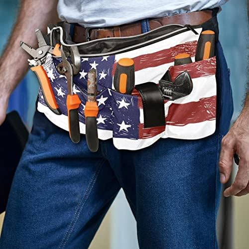 Джобен Органайзер за боя Знаме на Съединените Щати, с Прикрепен за Колана с инструменти | Издръжлива и компактна стойка