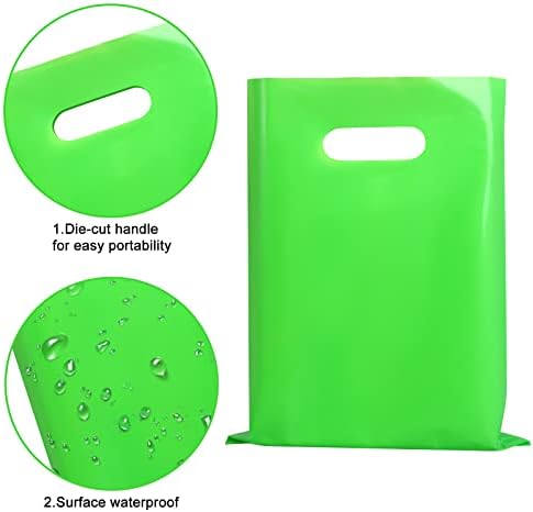 Vanproo 50 Опаковъчни Търговски Чанти 12x15 За Дребни Покупки на Goodie Bag Лъскава Пластмасова торбичка с Висока Плътност