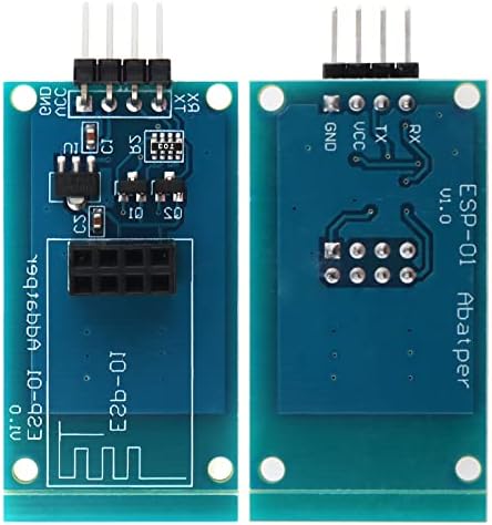DiGiYes 3шт ESP8266 Сериен Wi-Fi Безжичен ESP-01 Модул на Адаптера 3.3 V 5V Съвместим за Arduino