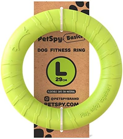 Тренировъчното Пръстен за кучета PetSpy за Фитнес на Открито, Плаващ лихвен Тянущая Играчка и Летящ Диск, на Интерактивни