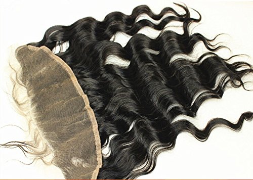 DaJun Hair 6A 13 4 Лейси Предна Закопчалка на Монголската Девствени Човешки Косата Обемна Вълна Естествен Цвят (марка: DaJun)