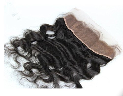 DaJun Hair 6A 13 * 4 Лейси Предна Закопчалка колоритен малайзия естествена Коса на Насипни Вълна Естествен Цвят (марка: