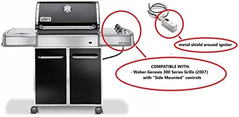 Комплект ignitor Weber 67726 за решетки серия Genesis 300 с Метален елемент за запалване (2007 година)