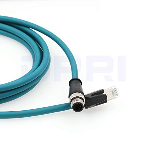Съвместим с DRRI M12 Кабел COGNEX Ccb-84901 Gigabit Ethernet Interface основа cat6a 8-пинов M12-RJ-45