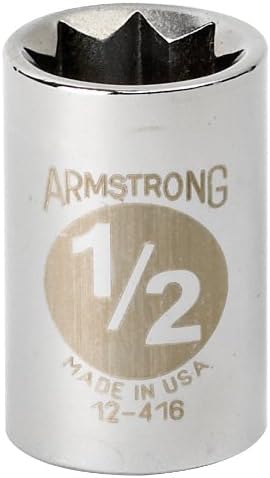 Armstrong 12-432 1-Инчови, 8-точков, 1/2-Инчов диск, Стандартен жак SAE