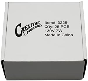 25 Опаковки Цветни коледни сменяеми електрически крушки C7 - C7, устойчиво горене - Керамични Цветни - 7 W, дълъг живот, настоящата никел основа за sconces свещ - чудесно за к?