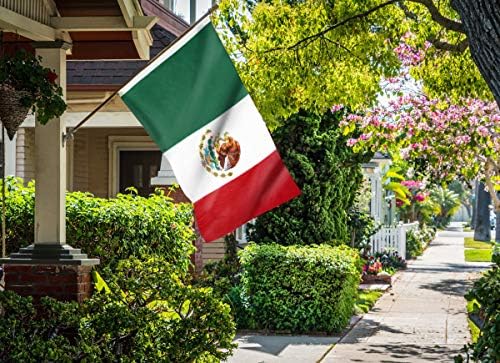 DANF 2 Опаковки Хартата на Мексико 3x5 фута - 100D Дебел Полиестер - Мексико националните флагове MX Dual Разклонения