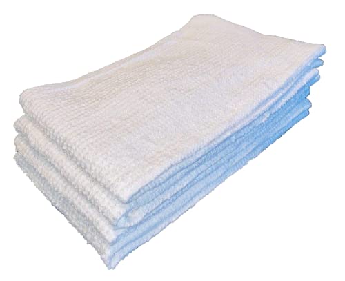 BAKN 12 Опаковки Бели хавлиени Кърпи от памук, 16x19 инча, 28 грама