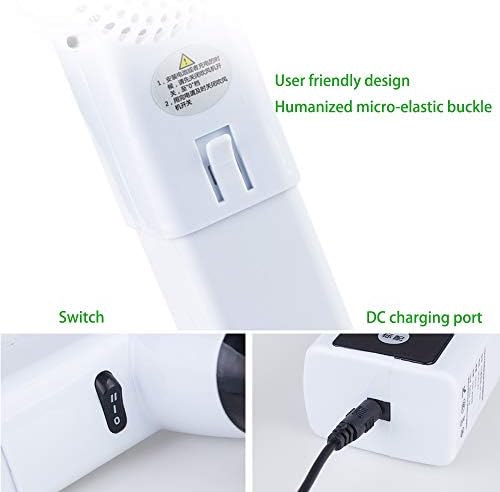 Преносим Безжичен кабел за зареждане Сешоар За коса С горещ и Студен Вятър, Вентилатор USB, Зареждане, Подходящи за дома,