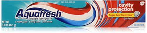 Паста за зъби Aquafresh за защита на устната кухина с флуор, Cool Mint 3 грама (опаковка от 4 броя)
