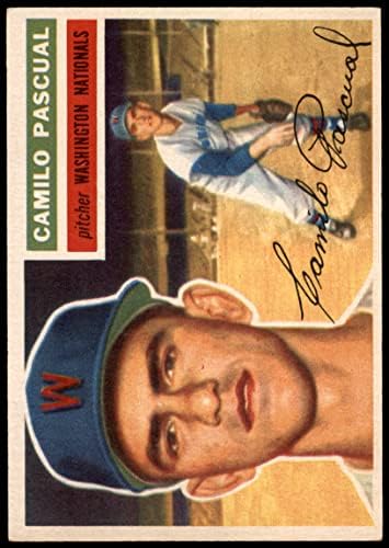 1956 Topps 98 Камило Паскуал Вашингтон Сенатърс (Бейзболна картичка) EX/MT Senators