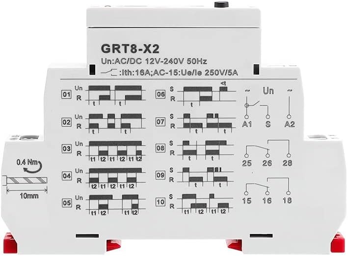 PIKIS GRT8-X Цифров дисплей Многофункционално реле таймер 16A с 20 варианти функции AC DC 12 В 24 В 220 230 1 бр. Размер: