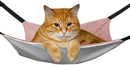 Розово легло-хамак за котки Bling, Легло за домашни любимци, Дышащее подвесное жак е подходящ за котешки кученце, вътрешно