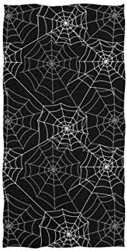 Кърпи за ръце Sinstour Spider Хелоуин Web за Баня с Декоративни Кърпи за ръце за Гости за Многофункционална фитнес зала