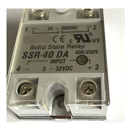 Solid state Relay модул SSR-40DA с пластмасова капачка от 24 до 380 vac до 3-32 В постоянен ток 40A/250