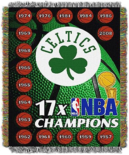 Официално Лицензиран Незабравим Тъкани Гобеленовый Каре NBA, Многоцветен, 48 x 60