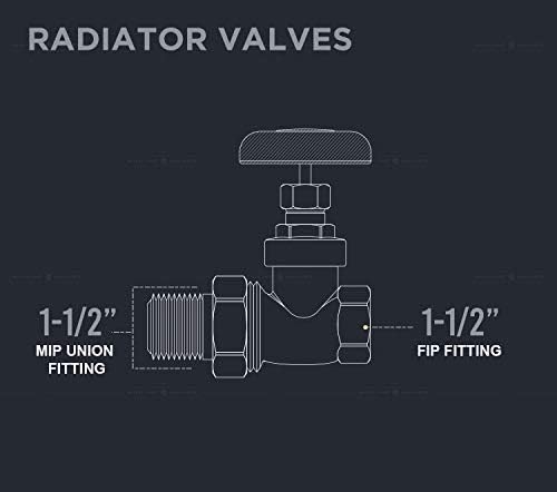 Спирателен вентил на парен радиатора на средната линия на 6I343-5; Регулатор на температурата на въздуха на изхода; 1-1/2
