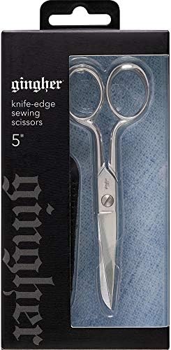 Ножици за шиене с остър нож Gingher (5 инча), (5 инча), Сребрист