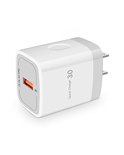 Стенно Зарядно устройство AILKIN Quick Charge е 3.0, USB-блок за бързо зареждане на 18 W, Включете адаптера за променлив