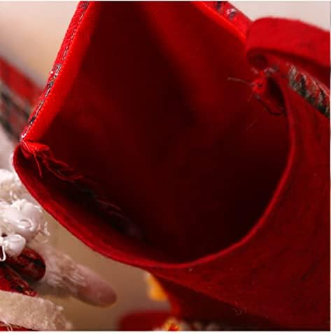 YANOOLH 3D Коледни Чорапи с Пухкава Снеговиком, 4 опаковки, 16 Персонални Плюшен Чанта, Бижу, Отглеждане, Голям Коледен