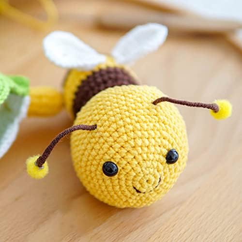 Комплект за плетене на една кука Turtle Bee за начинаещи - Направи си сам и Пълен комплект за плетене на една кука за
