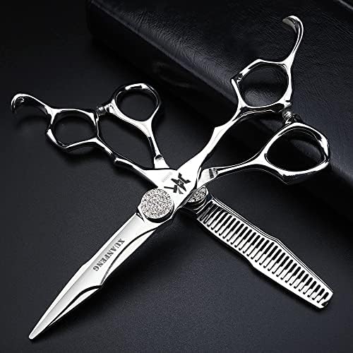 Ножици за стригане на CNC Занаятите 6 инча От стомана JP440C, Професионални Ножици За Подстригване на коса и филировочные