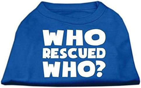 Тениска с Трафаретным принтом Mirage Pet Products Who Rescued Who, Малка, Кафява