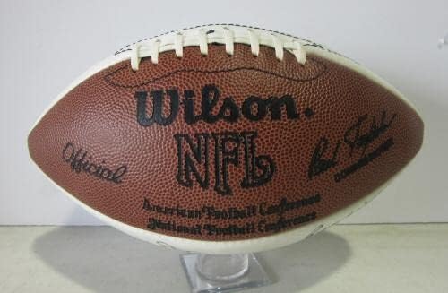 Реджи Уайт +21 Подписан Футболна топка Wilson Nfl с Автограф от Jsa y81629 - Футболни топки С автографи