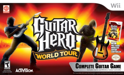 Комплект за китара Wii Guitar Hero World Tour