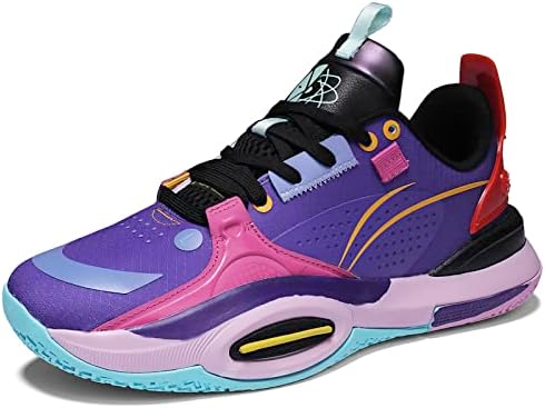 Дамски нескользящая баскетболни обувки Knicy - Дишащи улични маратонки с най-високо берцем и цветни блокчета, с мека