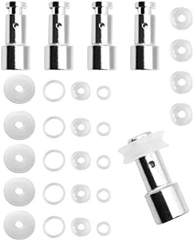Универсален взаимозаменяеми гаф за парен клапан от 5 опаковки + 5 опаковки силиконови запечатване на тампони + 5 комплекта