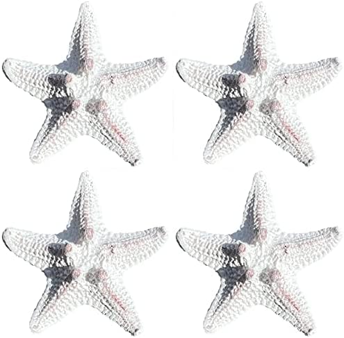 Горните Месингови Реалистични Дръжки за чекмеджета под формата на Голяма морска звезда /Шкаф (Комплект от 4 дръжки) -