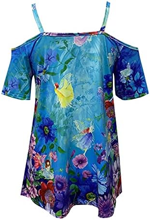Yubnlvae / Модни Ежедневни Блузи с кръгло деколте и Дълъг Ръкав за жени, Леки Летни Блузи Големи Размери с равен брой