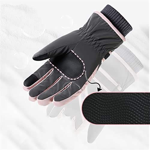 Ръкавици JAHH Ръкавици за ски със сензорен екран, Затопляне на пръстите, Регулируеми Флисовые ръкавица на китката (Цвят:
