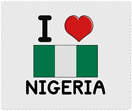 Azeeda 2 x Кърпички за почистване на лещи и очила от микрофибър I Love Nigeria (LC00017541)