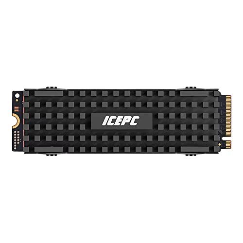 Твърд диск icepc M. 2 PCIE NVME 2280 SSD с Графеновым покритие, Меден Радиатор с пълно покритие, Твърд диск SSD с Теплопроводящим