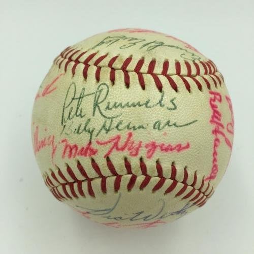 Карл Ястржемски, нов отбор Бостън Ред Сокс от 1961 г., Подписано бейзболен договор с JSA COA - Бейзболни топки с автографи