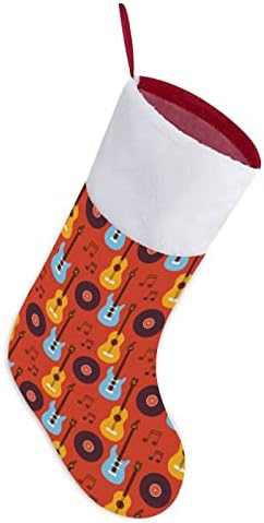 Музикален Инструмент Шаблон Коледен Окачен Отглеждане Чорапи за Коледно Камина Празничен Начало Декор
