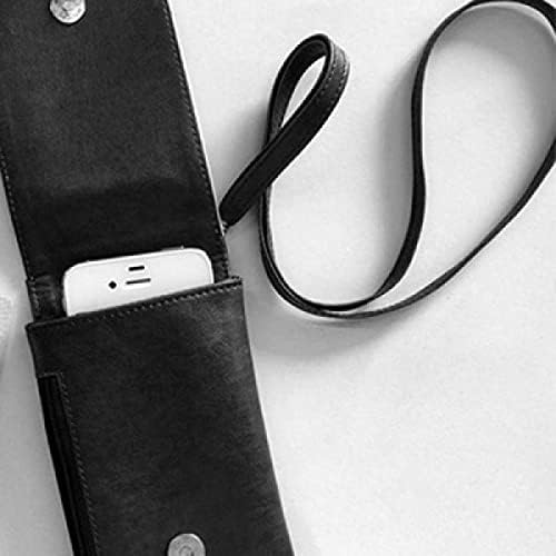 Бикини Красотата Илюстрация Черен Модел Телефон В Чантата Си Чантата Виси Мобилен Калъф Черен Джоба
