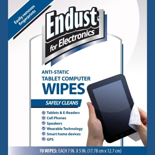 Антистатични кърпички Endust for Electronics с множество повърхности (259000), 70 броя, един цвят (END259000)