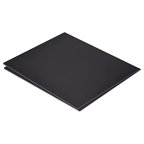 MECCANIXITY Черен Лист ABS-пластмаса 10x8x0,04 инча за Сглобяване на Модели, занаяти собствените си ръце, Панел, опаковки