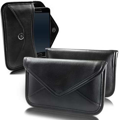 Калъф BoxWave, който е Съвместим с Meizu Pro Plus 6 (Case by BoxWave) - Луксозни Кожена чанта-месинджър, чанта-плик от
