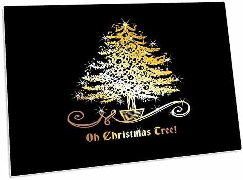 3dRose О, Коледно дърво - Изображение на Коледната елха в готически стил. - Подложки за настолни възглавници (dpd-298532-1)