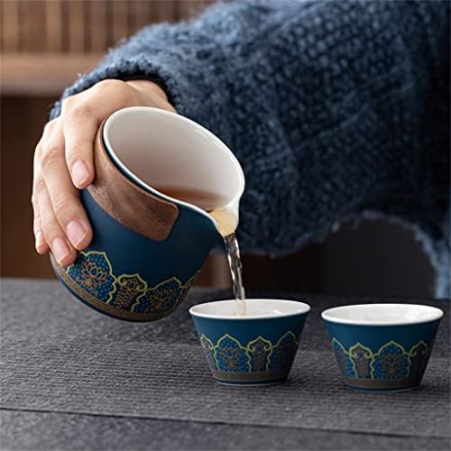 GENIGW Кунг-фу Чай Керамичен За Варене на Чай Преносим Пътен Чай Чайник