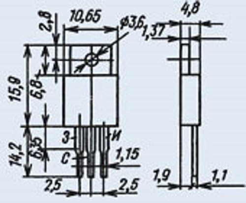 U. S. R. & R Tools един силициев Транзистор KP770D analoge IRF830 СССР 2 бр.