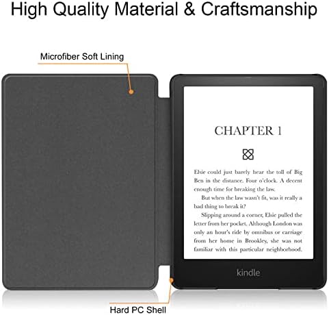 Калъф Kindle Paperwhite 2018 година освобождаването на 10-то поколение (модел: PQ94WIF) - умен калъф от изкуствена кожа