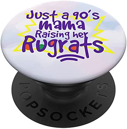Просто мама на 90-те години, Воспитывающая красивата Мамскую Живот Майчинство PopSockets С възможност за смяна на PopGrip