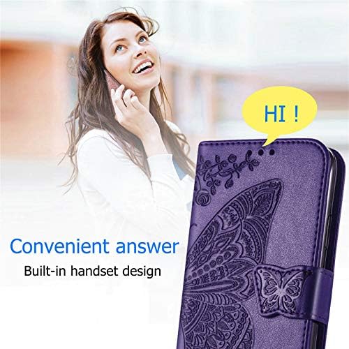 Калъф Galaxy A32 5G, за Samsung A32 5G Чанта-портфейл от Изкуствена кожа Защитен Калъф За вашия телефон с Каишка на Китката,