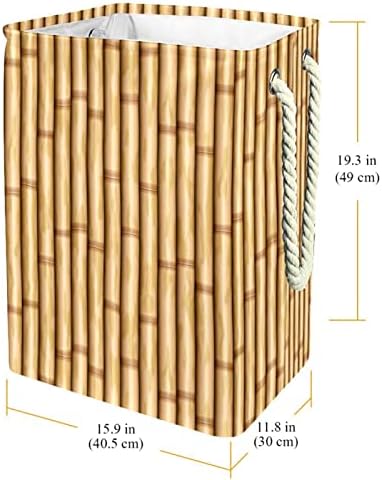 Бамбук (2), Голяма Кошница за дрехи със Здрава дръжка, кош за Съхранение на Мръсни Дрехи за Спални, Баня, Общежитието